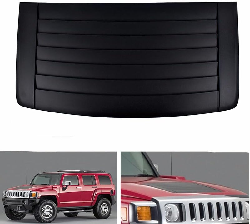 Woosphy Louver Hood Air Vent Grille Panel Replacement for Hummer H3 2006-2010 Adventure Sport Utility 4-Door 3.7L 3654CC 223Cu. In. l5 GAS DOHC 20880500 - Image 1